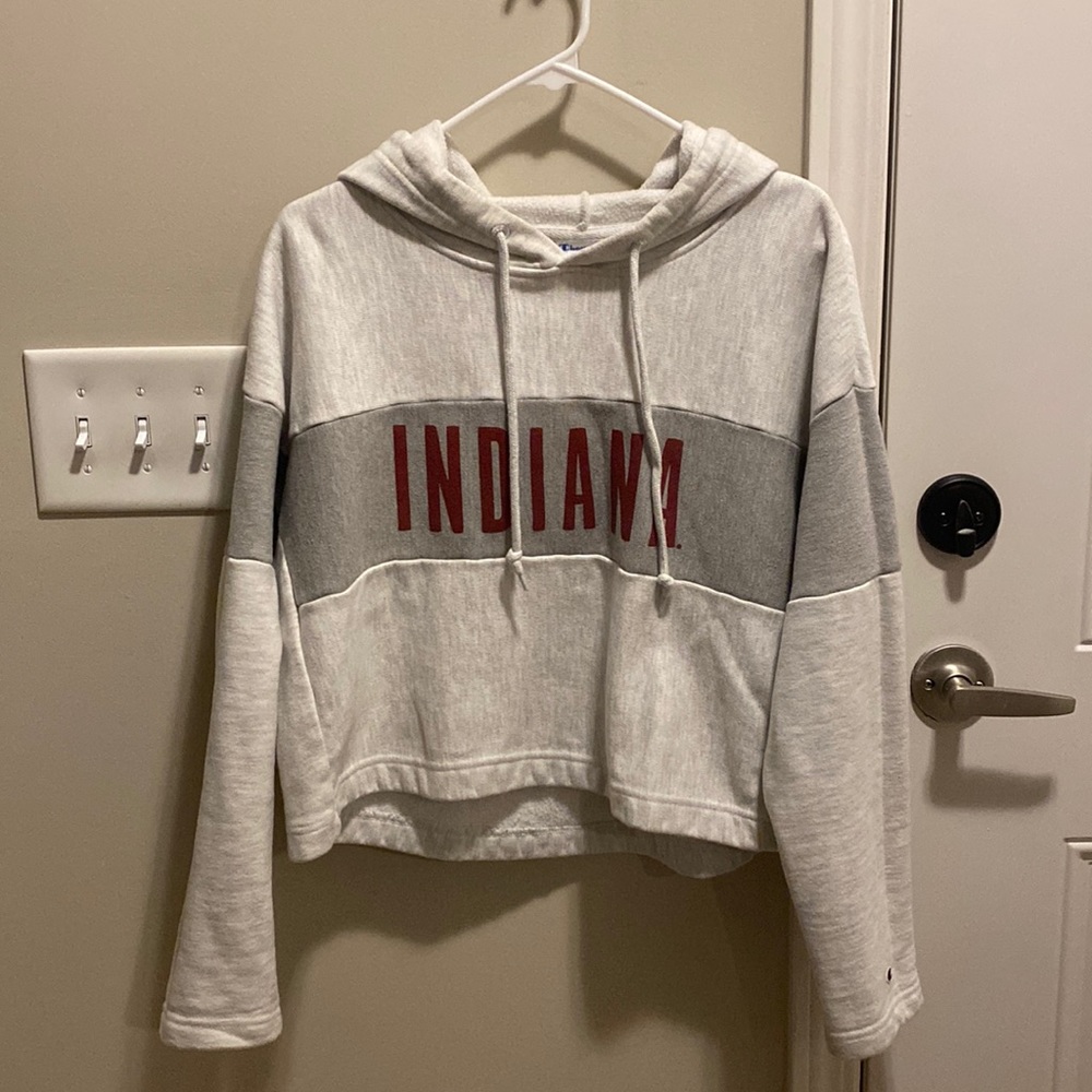 Indiana University Crop Top Hoodie - Size M